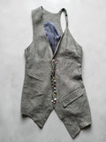 If Six Was NineEscargot Slip Vest Green sage Asymmetric Gilet