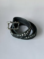 KMRii 'Grand Cross' Studded Leather Belt