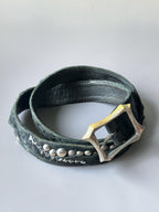 KMRii 'Grand Cross' Studded Leather Belt