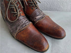 LAPHROAIG Distressed Leather Boots