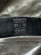 IF SIX WAS NINE Escargot Slip Vest Metallic Silver Asymmetric Gilet