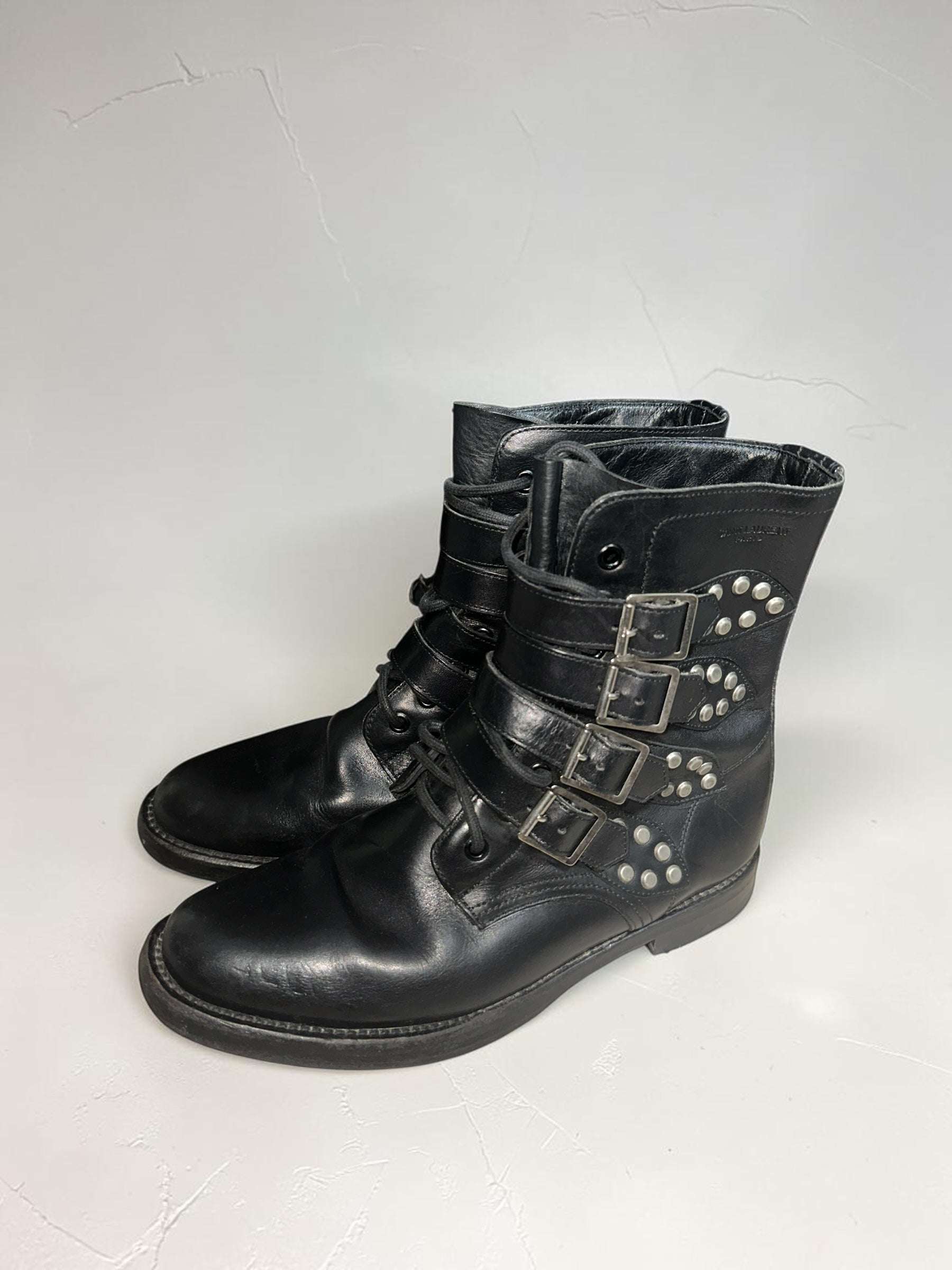 FW14 Saint Laurent Paris Biker Boot By Hedi Slimane