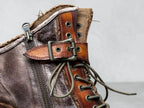 LAPHROAIG Distressed Leather Boots