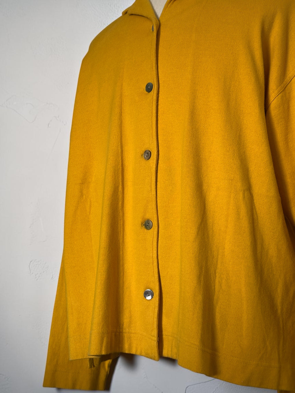 90s Dries Van Noten Mustard Yellow Oversized Fluid Shirt