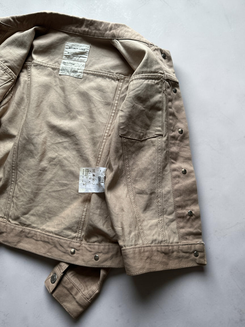 00s Helmut Lang Raw Silk Denim Jacket