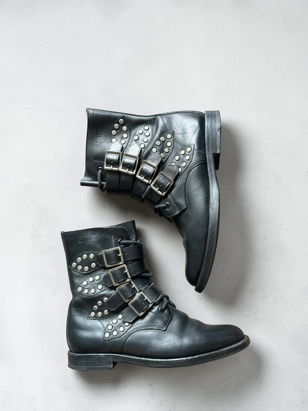 FW14 Saint Laurent Paris Biker Boot By Hedi Slimane
