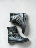 FW14 Saint Laurent Paris Biker Boot By Hedi Slimane
