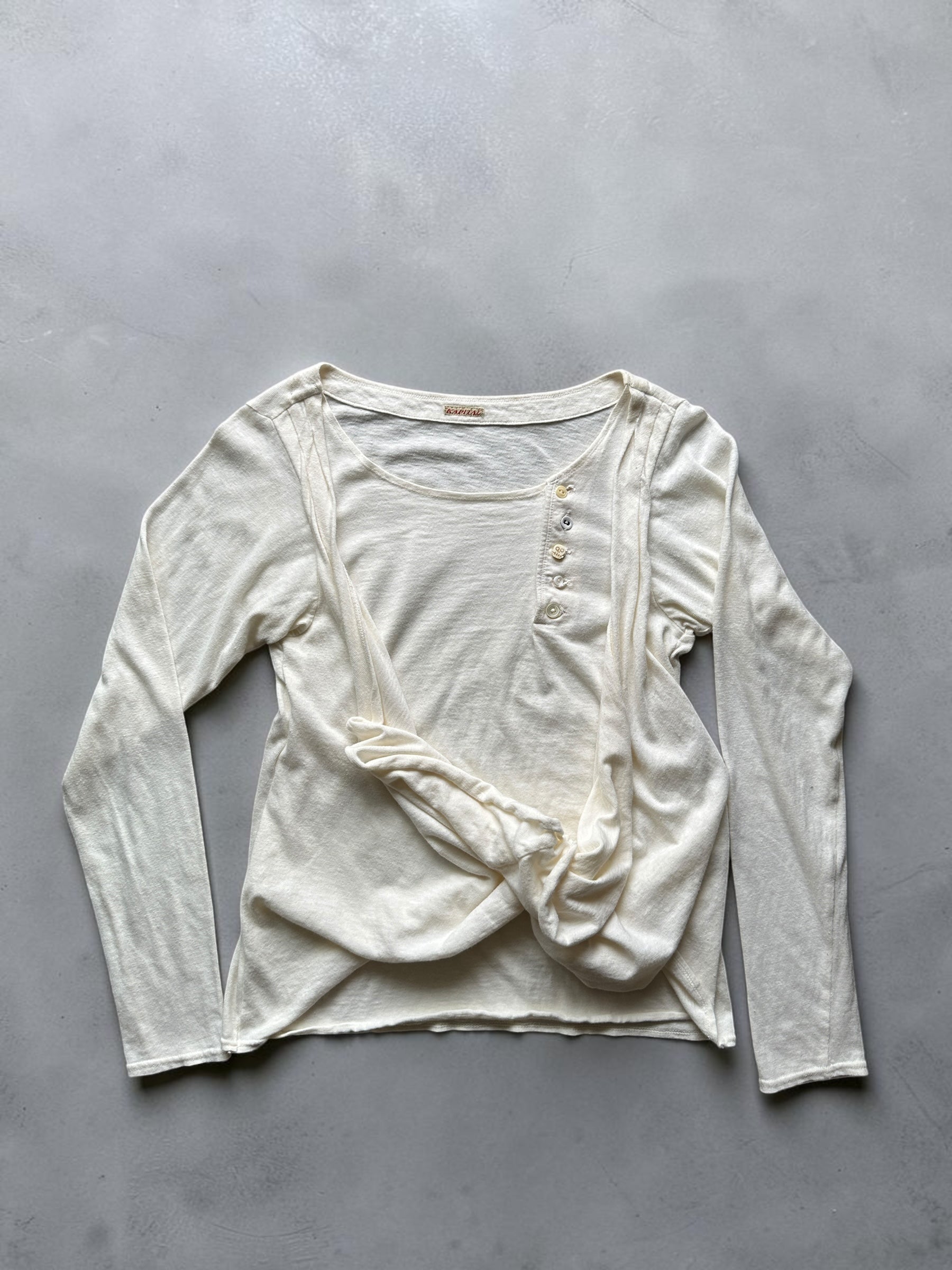 Kapital Asymmetry long sleeve top