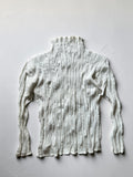 ISSEY MIYAKE Spring 2004 white Wrinkle Pleated Long Sleeve