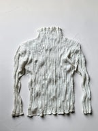 ISSEY MIYAKE Spring 2004 white Wrinkle Pleated Long Sleeve