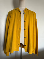 90s Dries Van Noten Mustard Yellow Oversized Fluid Shirt