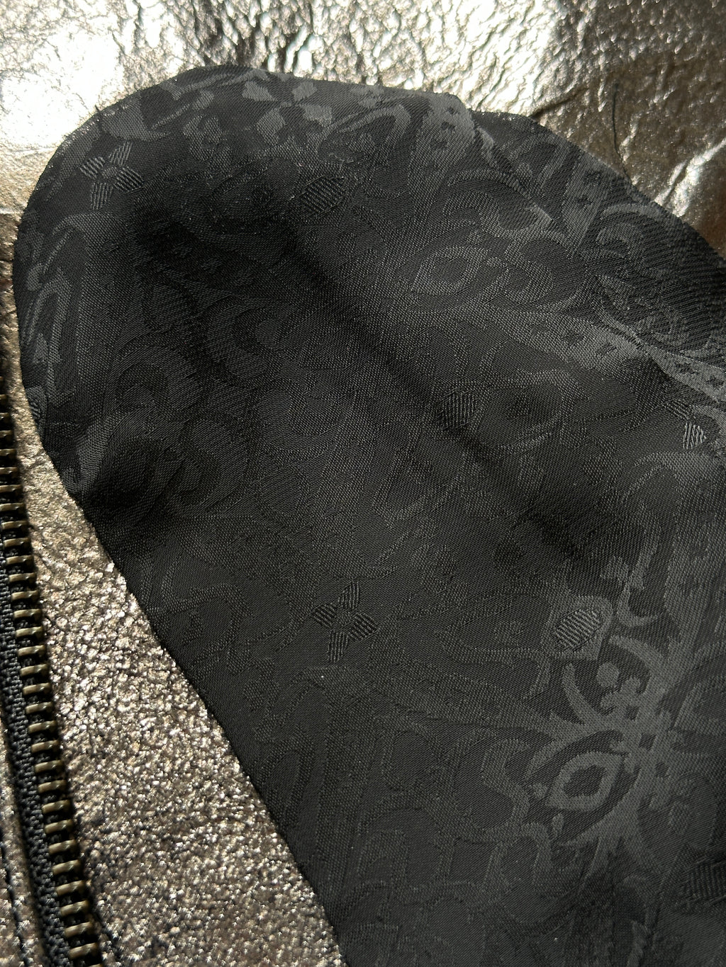 IF SIX WAS NINE Escargot Slip Vest Metallic Silver Asymmetric Gilet