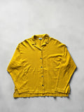 90s Dries Van Noten Mustard Yellow Oversized Fluid Shirt