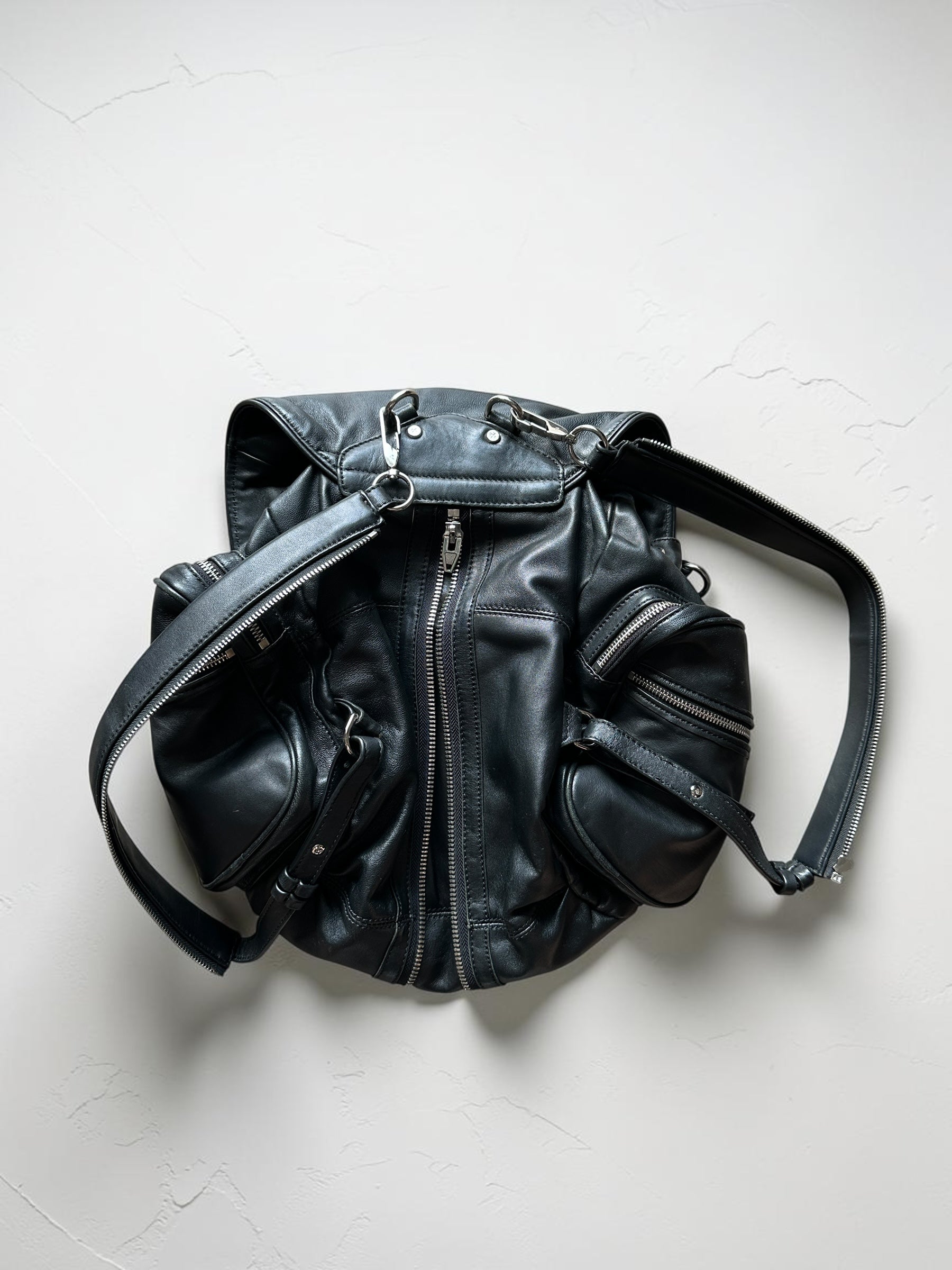 Alexander Wang 'Marti' Multi-Zip Backpack (Black)