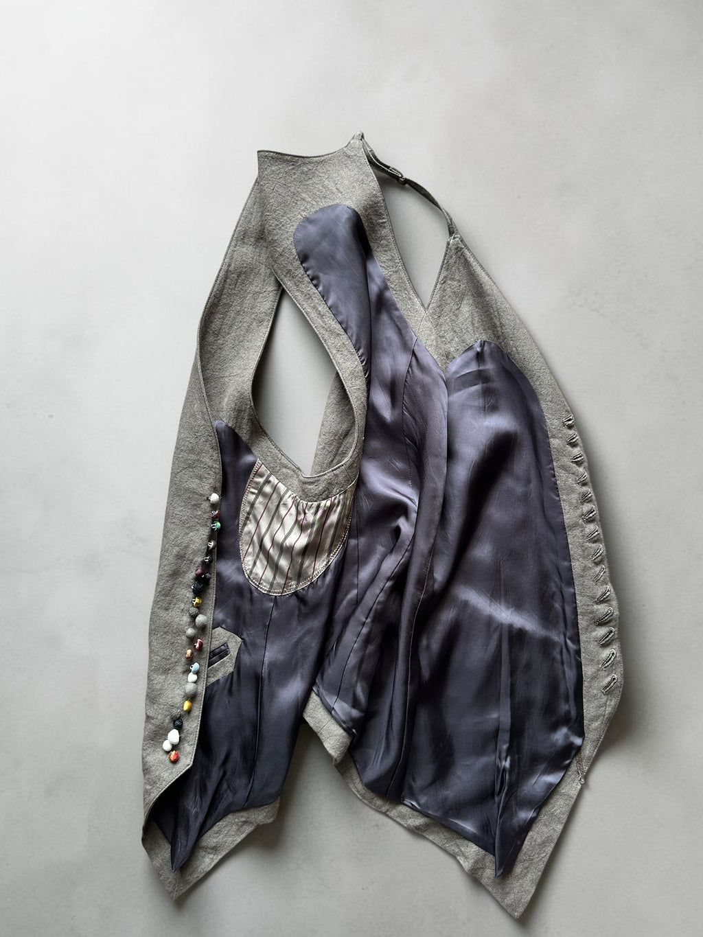 If Six Was NineEscargot Slip Vest Green sage Asymmetric Gilet
