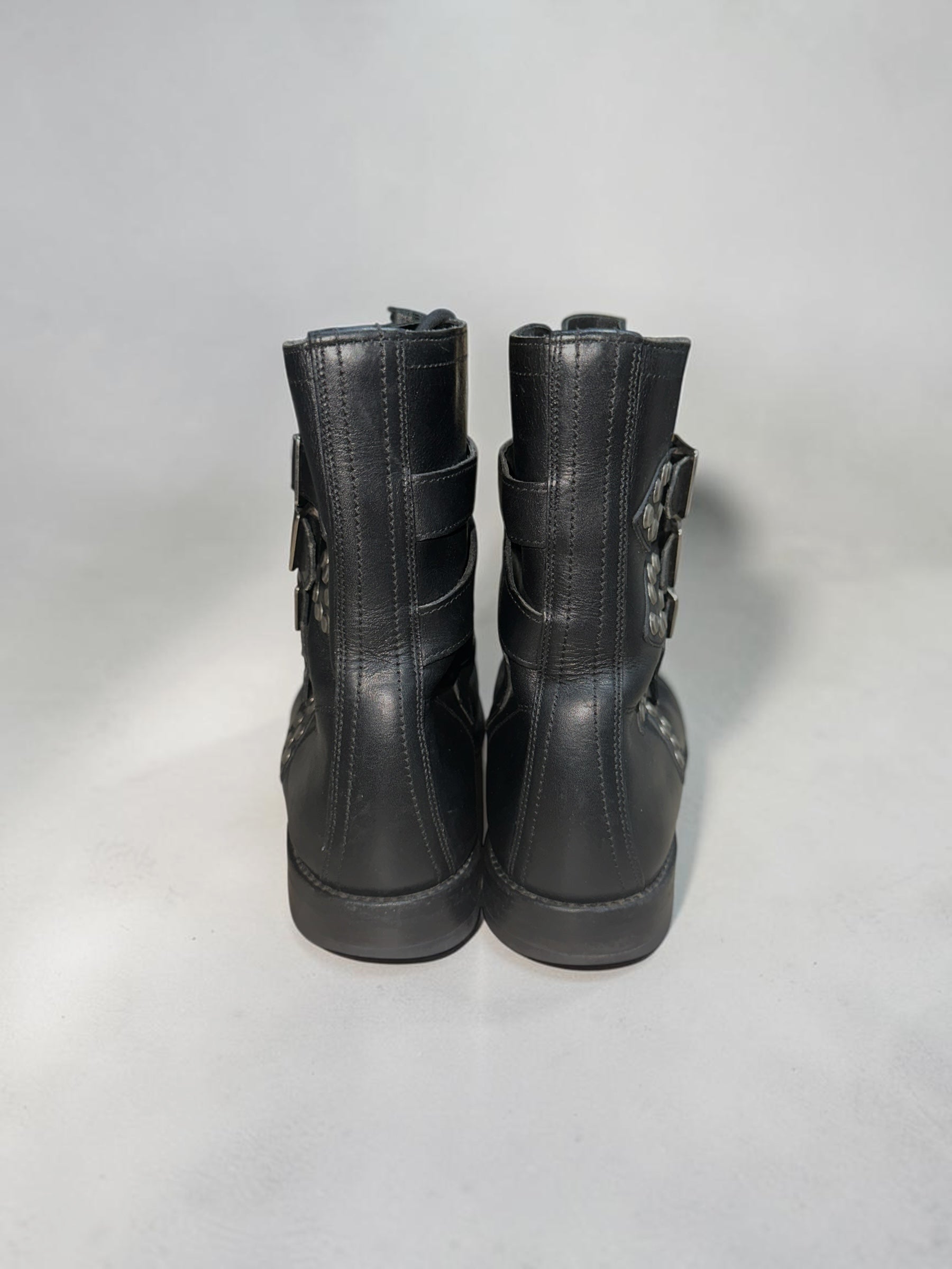 FW14 Saint Laurent Paris Biker Boot By Hedi Slimane
