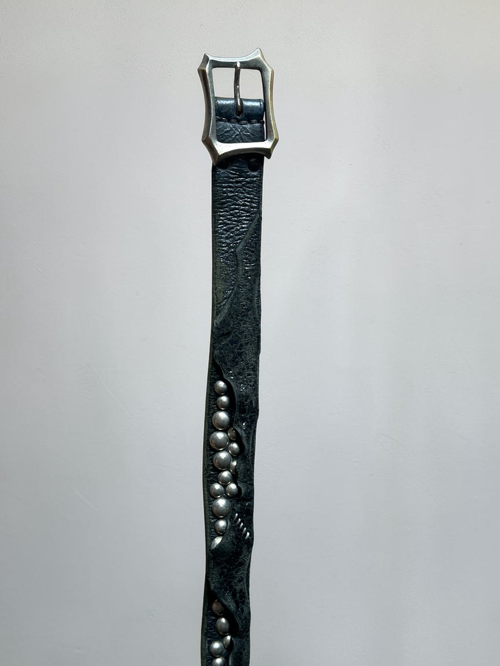 KMRii 'Grand Cross' Studded Leather Belt