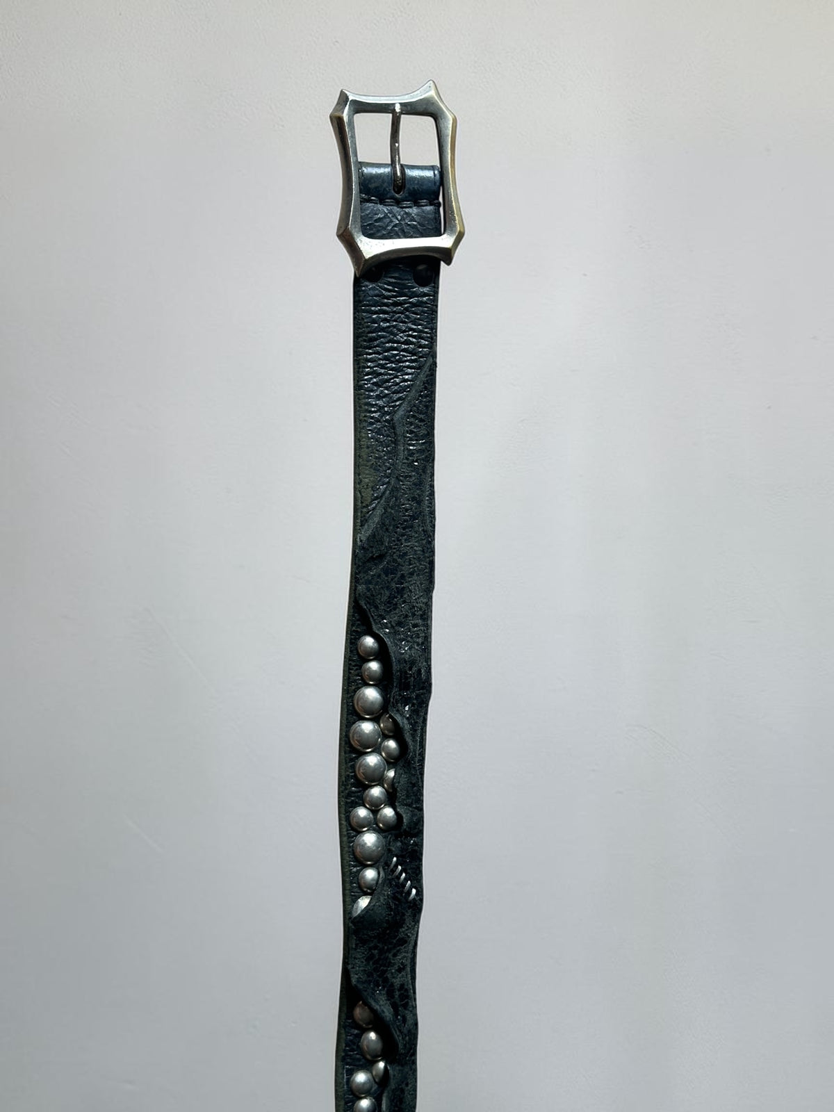 KMRii 'Grand Cross' Studded Leather Belt