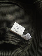 90s HANAE MORI NEW YORK Olive Ribbed Peplum Jacket