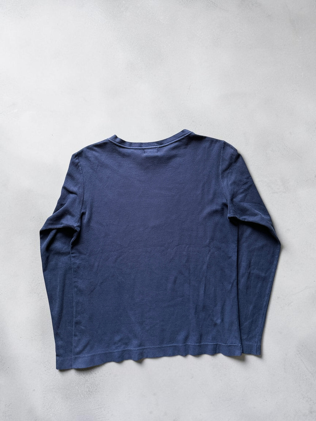 Dries Van Noten Anchor Print Long Sleeve Ribbed Top