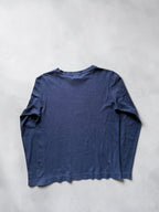 Dries Van Noten Anchor Print Long Sleeve Ribbed Top