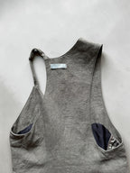 If Six Was NineEscargot Slip Vest Green sage Asymmetric Gilet