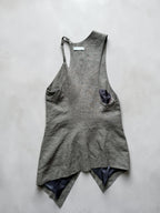 If Six Was NineEscargot Slip Vest Green sage Asymmetric Gilet