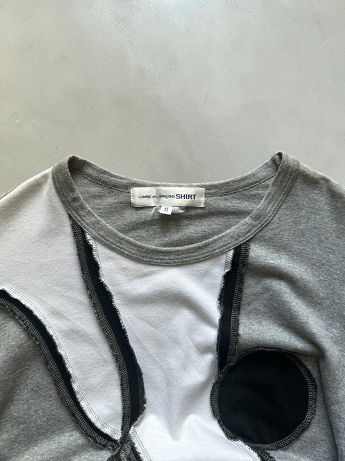 COMME des GARÇONS SHIRT 00s Reconstructed T-shirt