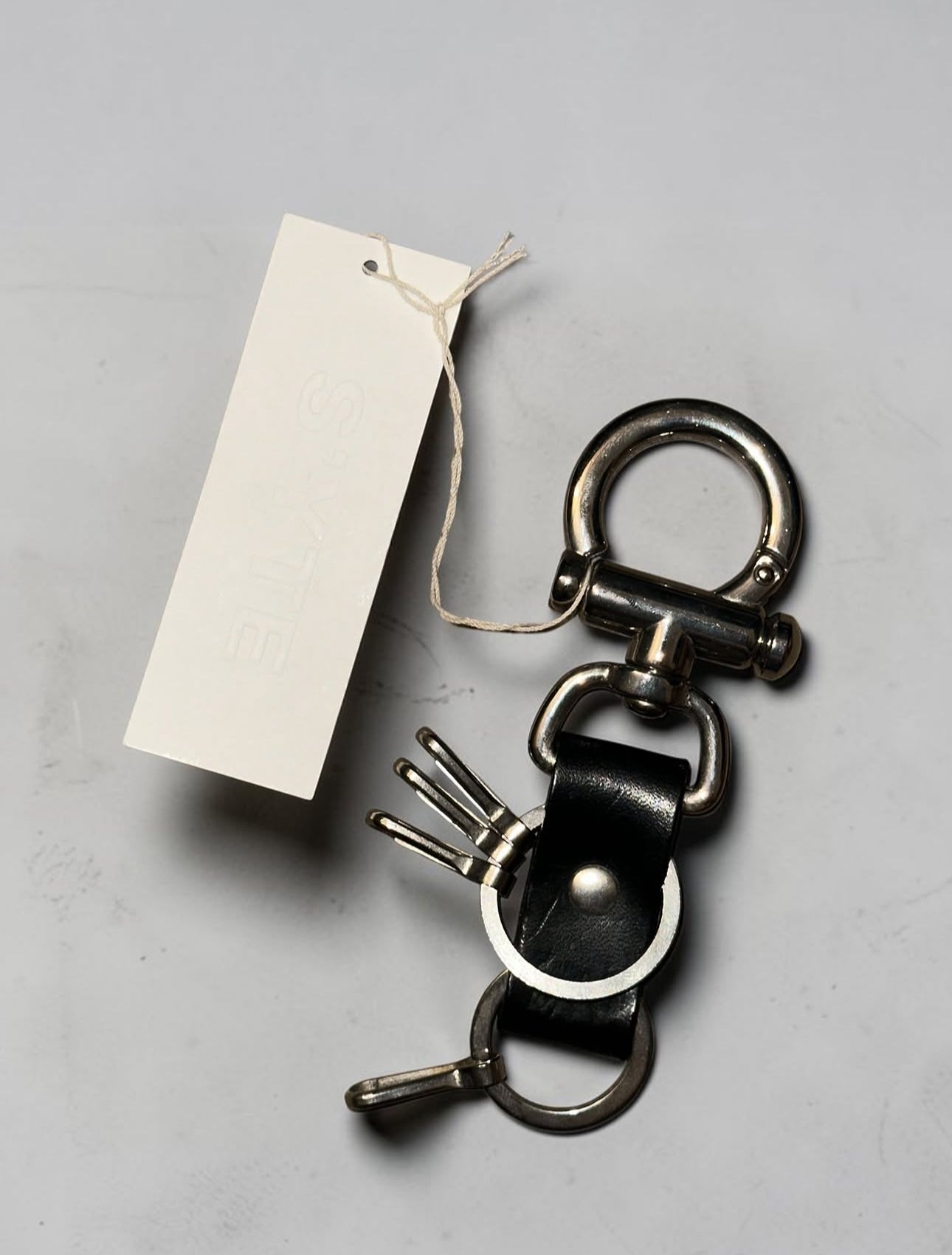 S’YTE By Yohji Yamamoto Bar Style Leather Strap Key Flock